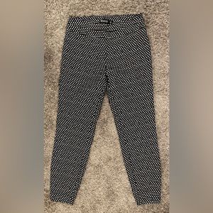 New York & Company 7th Avenue Pull-On Ankle Pants, Black & White, Size MP